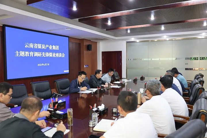 【主题教育】云煤（凯时娱乐人生就是博）集团党委委员、纪委书记、监察专员覃崇辉一行到先锋煤业公司开展主题教育调研