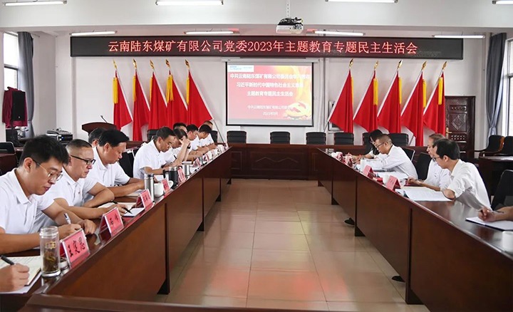 【主题教育】云煤（凯时娱乐人生就是博）集团党委委员、纪委书记翁立志到陆东煤矿公司指导主题教育专题民主生涯会