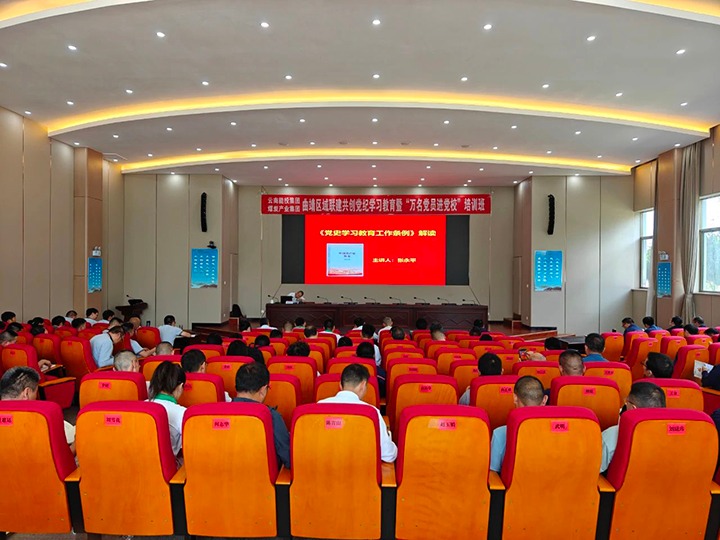 能投集团、煤炭工业集团曲靖区域企业党纪学习教育暨2024年“万名党员进党校”培训班在云能硅材开班